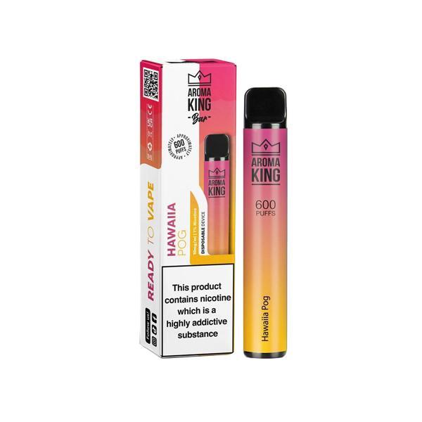 Aroma King | 600 Puffs | 0mg 10mg | Disposable Vape Pen | Hawaiia Pog