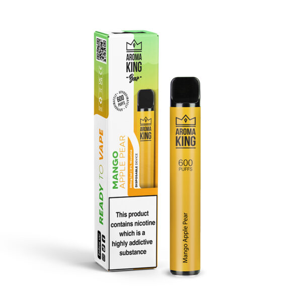 Aroma King | 600 Puffs | 0mg 10mg | Disposable Vape Pen | Mango Apple Pear