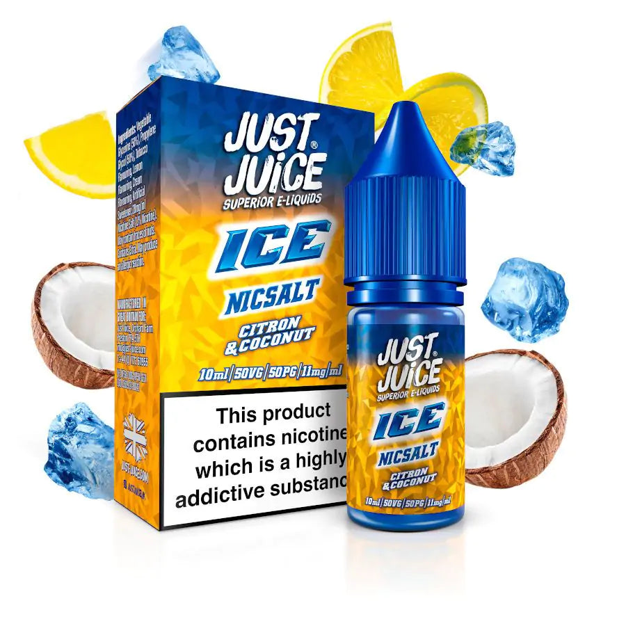 Citron & Coconut Ice Nic Salts By Just Juice 10ml (50VG/50PG) 5MG|11MG|20MG