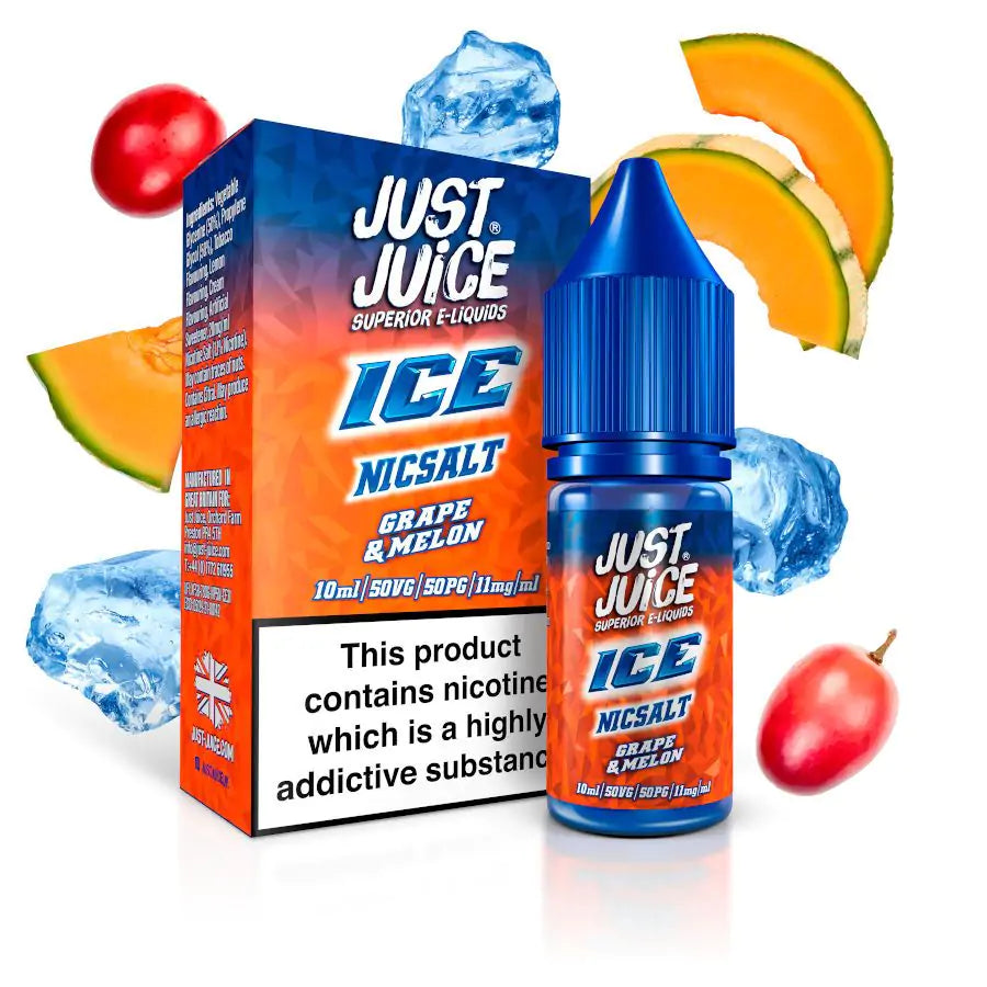 Grape & Melon Ice Nic Salts By Just Juice 10ml (50VG/50PG) 5MG|11MG|20MG