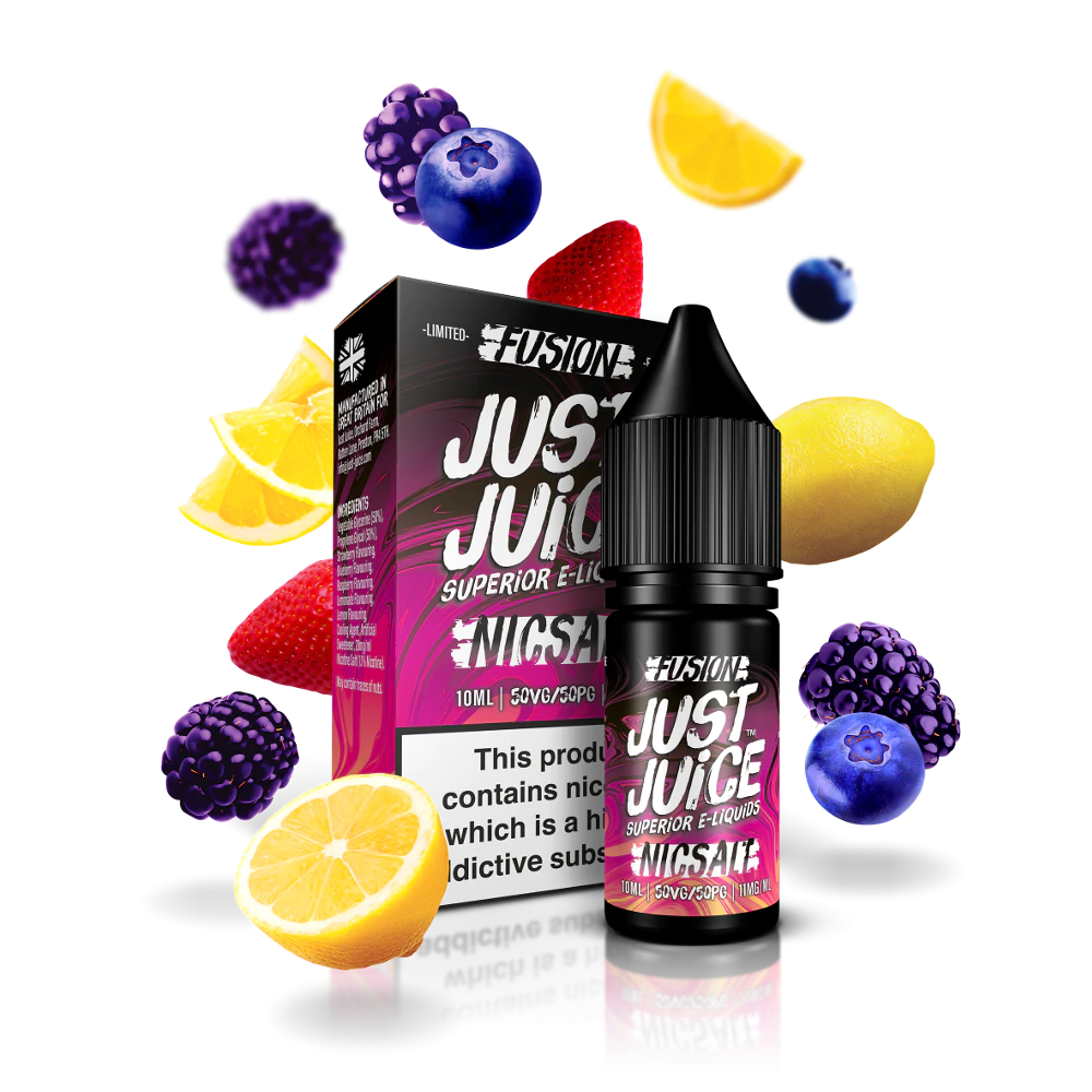 Berry Burst & Lemonade Fusion Nic Salts By Just Juice 10ml (50VG/50PG) 5MG|11MG|20MG